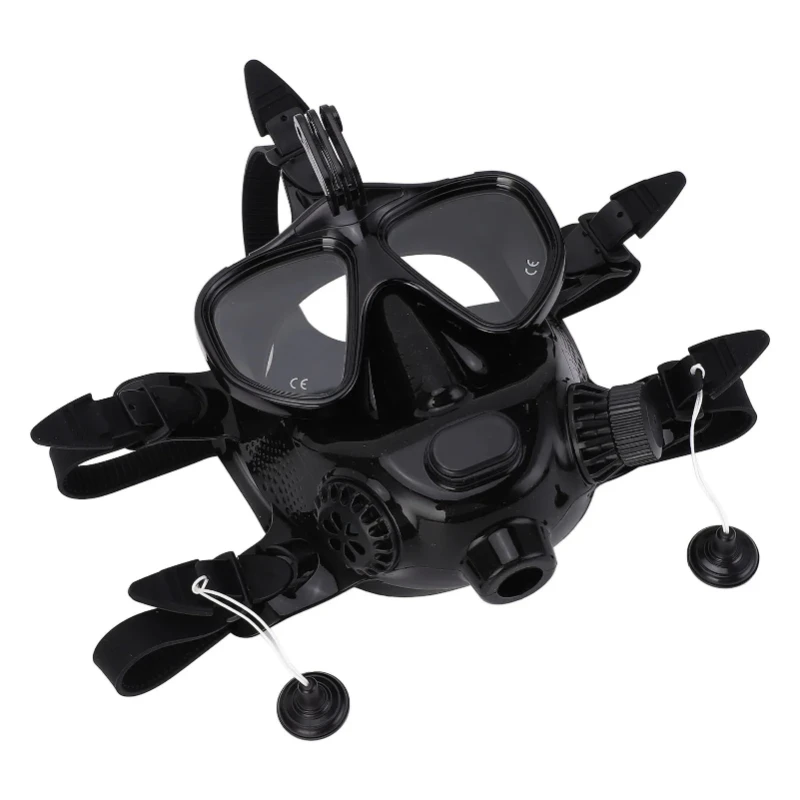 Full Face Snork Goggle 180°Panoramic View Full Face Diving Goggle Soft Comfortable Leakproof with Camera Mount for Diving Goggle
