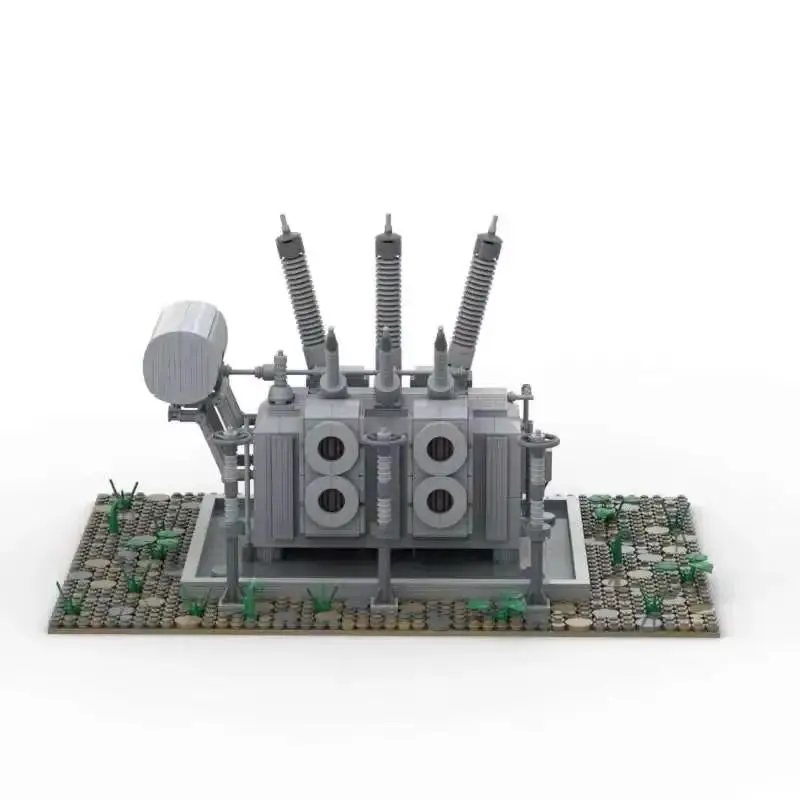 MOC Building Blocks High Voltage Transformer Model DIY Assemble Battleship Display Bricks Collection Toys Birthday Gifts 1885PCS