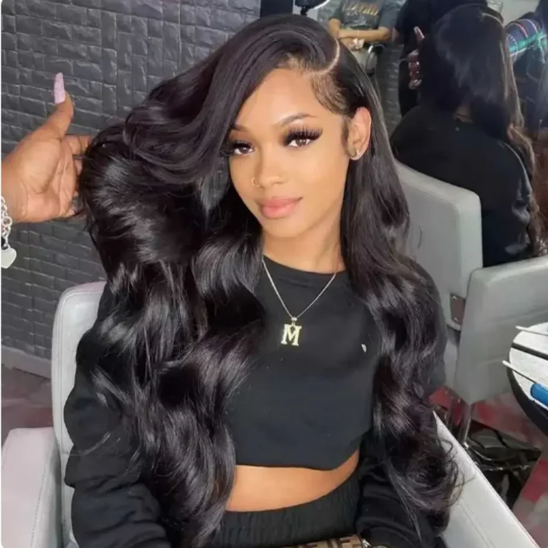 Full brazilian 13x6 hd lace frontal human hair wig for women choice 40 inch lace front boby wave cheap wigs on sale clearance