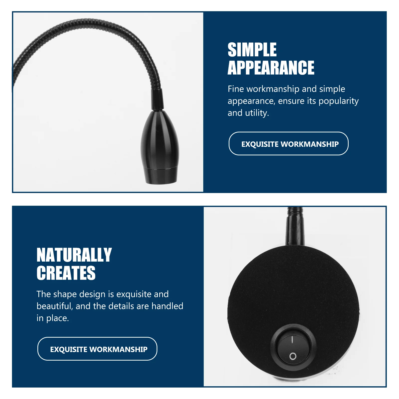 

Bedside Wall Lamp Modern European Hose Spotlight Flexible Reading Light Bedroom Night LED Eye Protection Decorative Wall Light