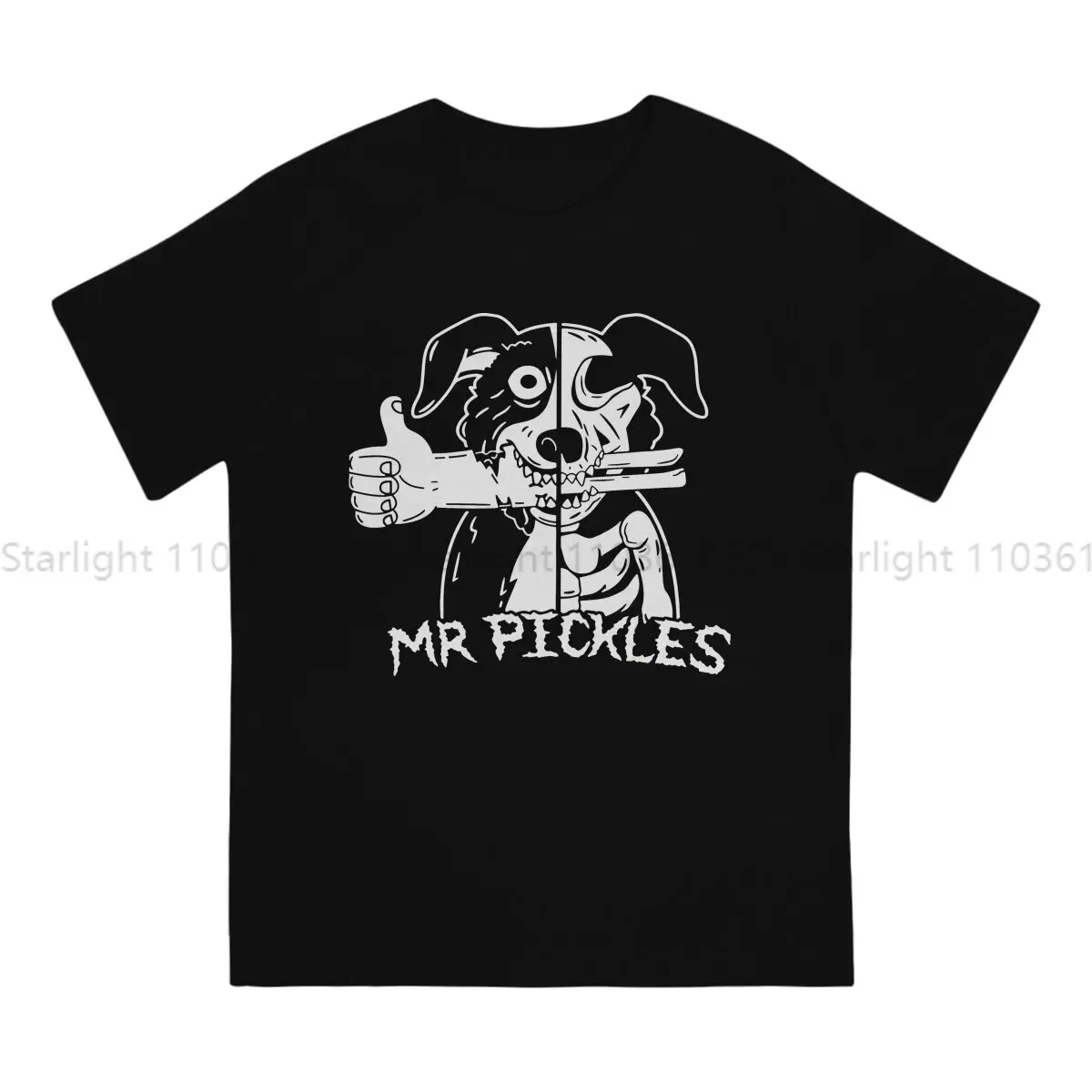 Mr Pickles Men's TShirt Half Dead Skull Individuality T Shirt Graphic Streetwear New Trend