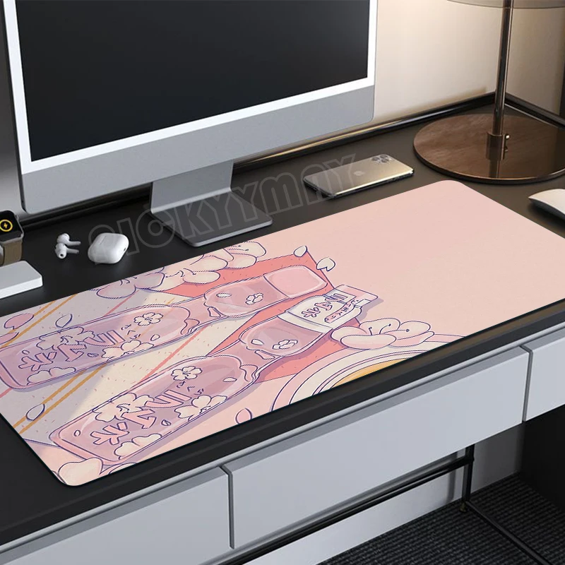 

Pink Large Mouse Mat Gaming Mousepad Big Gamer Desk Mat 40x90cm Rubber Keyboard Mats Girl Desk Pad Best Mouse Pad