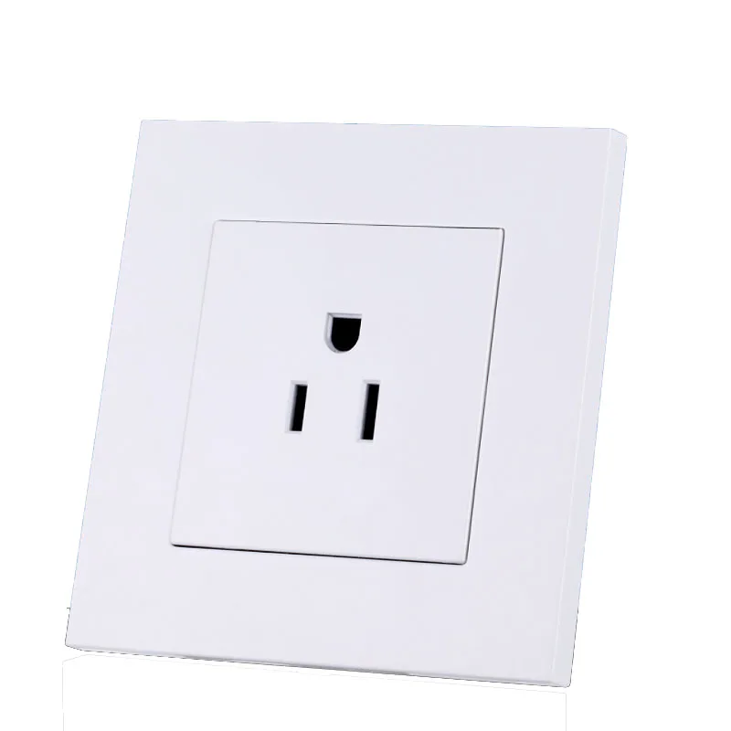 Home Improvement 15A US Socket Panel American Standard Power Socket US Type 86 Wall Outlet Japanese Three-hole Socket