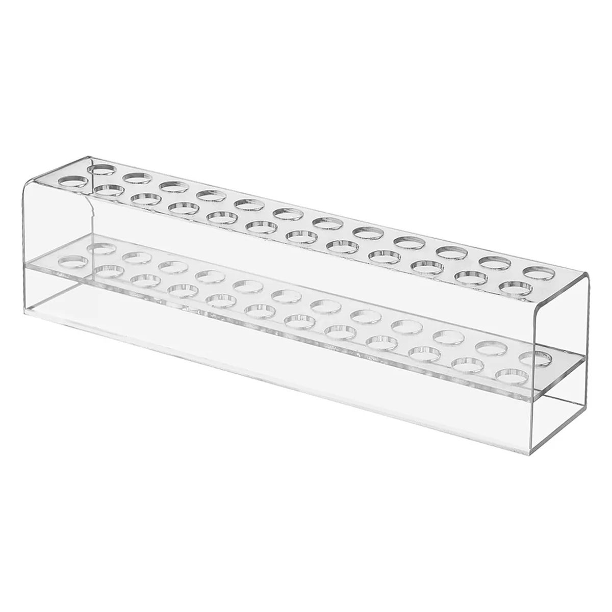 Acrylic Pen Holder, 24-Slots Pen Display Stand Clear Pen Holder Pencil Display Stand Eyebrow Pen Stand Art Brush Rack