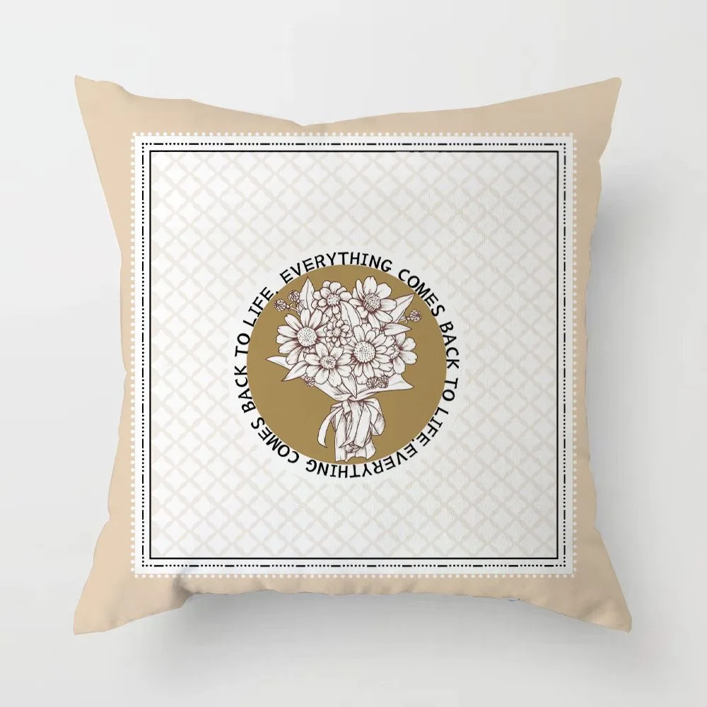Retro Light Luxury American Pillowcase Living Room Sofa Cushion Cover Bedroom Bed Pillow Cover Square