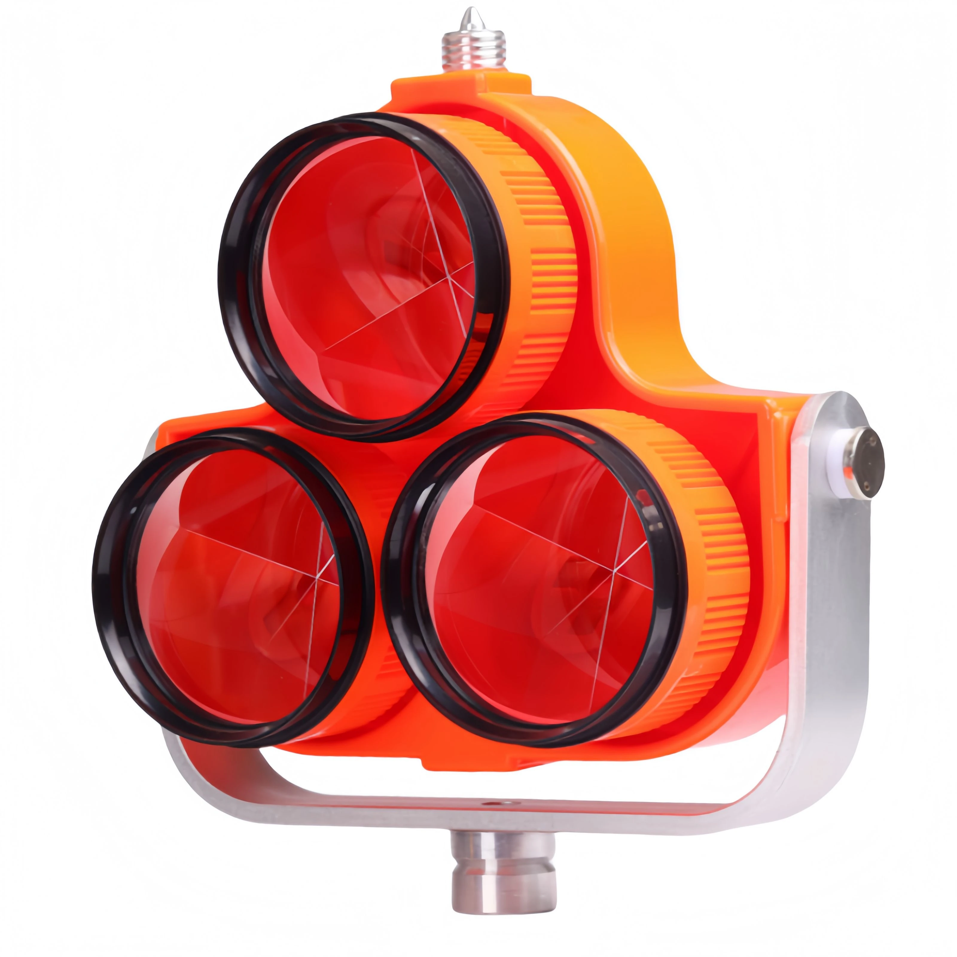 ADS30 Red Yellow Triple Prism 64mm Effective Diameter 0/-30mm Offset For Total Station