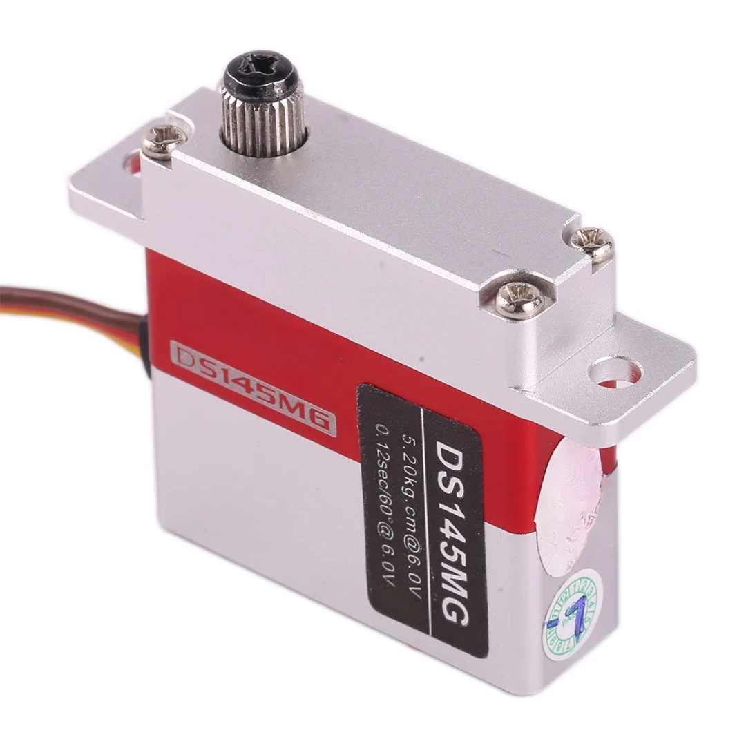 DS145MG 6V 5kg 0.12 SEC High Precision Metal Gear Digital Wing Glider Servo for UAV RC Car Robot Arm Boat Helicopter