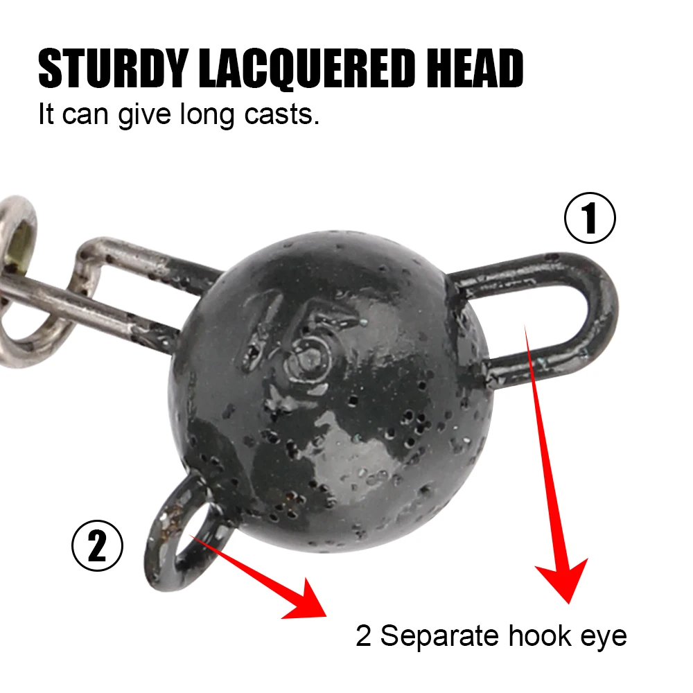 Spinpoler Pike Weighted Jig Head For Soft Lure Big Shad 7g 10g 15g 20g 25g 30g 50g Fishing Tool Trolling Screwball Equipment