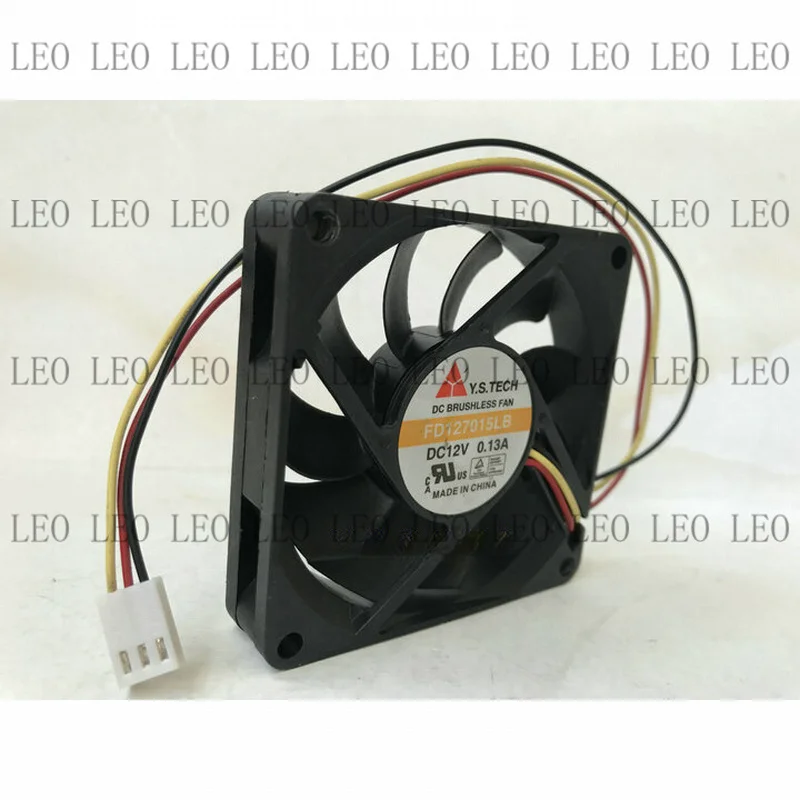 MY 1pcs  For Y.S.TECH 7015 FD127015LB 12V 0.13A 7cm 7CM cooling fan 3pin