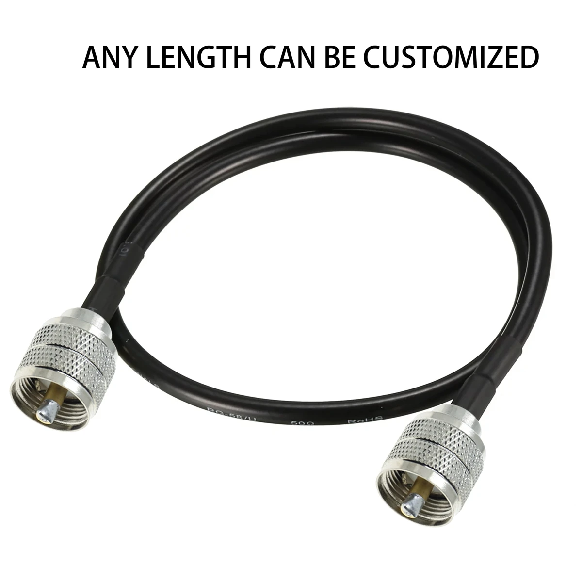 UHF male to UHF male PL259 Jack Connector RG58 RF Coaxial Cable Antenn Wifi CB Radio Coax jumper choose 50FT 100FT 3M 10M