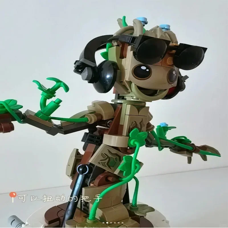 

459 шт., креативный супергерой, чудо-танец, Groot Guardians of the Galaxy, совместимая с персонажем, сборная модель, игрушечные строительные блоки