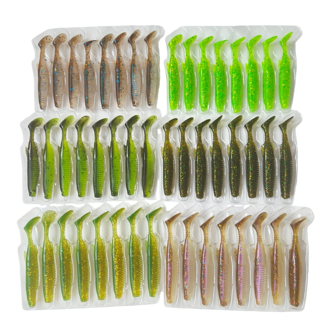 

Мягкие силиконовые приманки Swolfy, 6 штук, 6,5 см, 1,7 г, 7,5 см, 3,2 г, для ловли щуки, рыболовные снасти