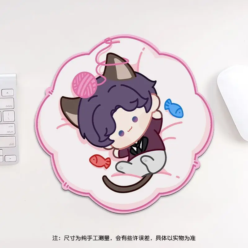 Anime Sylus Series Love and Deepspace Cute Zayne Xavier Mini Mouse Pad Play Mat Office Wrist Rest Rubber Pad Otaku Lolita Gift