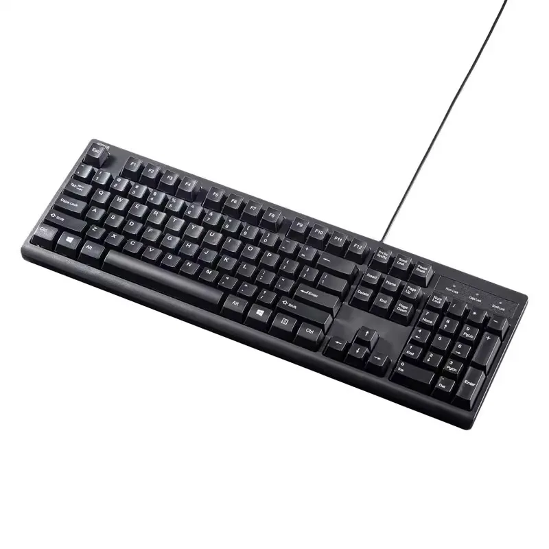 

Keyboard USB Wired Laptop Computer Desktop External Office Typing Mechanical Feeling Home