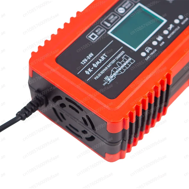 European and American socket standard portable 12V10A 24V 5A AGM car battery charger ABS shell adaptive function 220V input