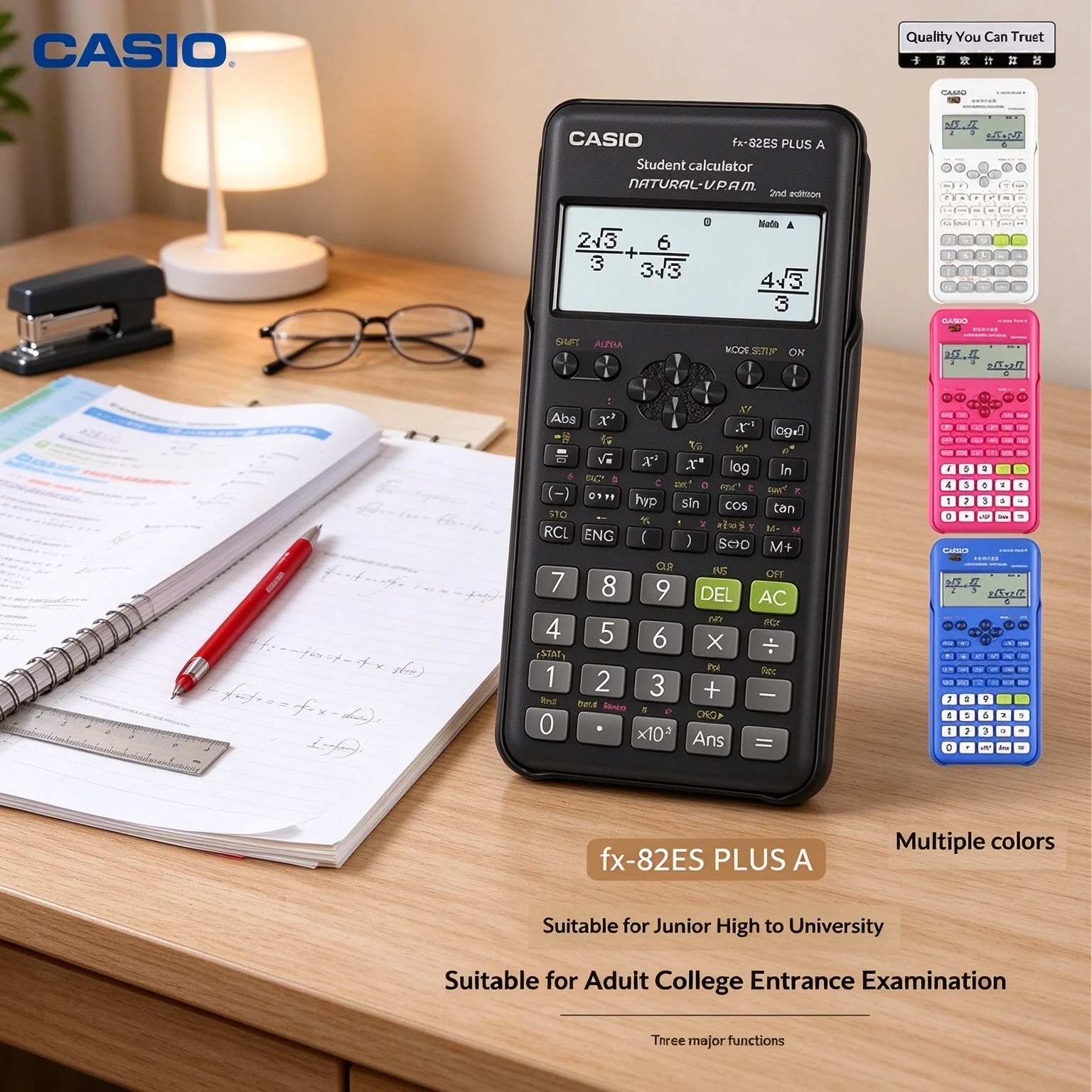 Casio /Chemistry Calc /Physics Calc FX-82E/991CN-CW/CWII/999CN-CW/CWII/50F-II Multi Modes For Science Subject Calculation