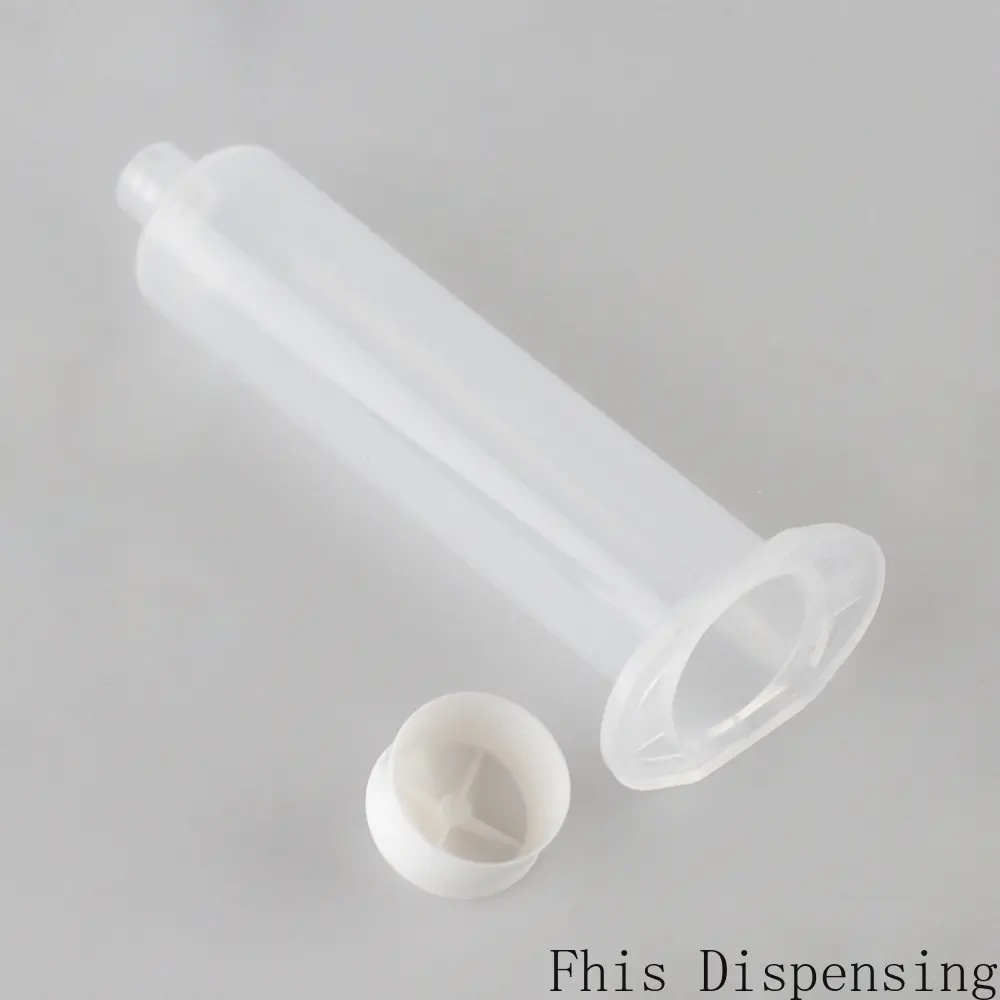 American Style 30cc Transparent Plastic Syringe Barrel Automatic Dispenser Point Hose Pack of 20