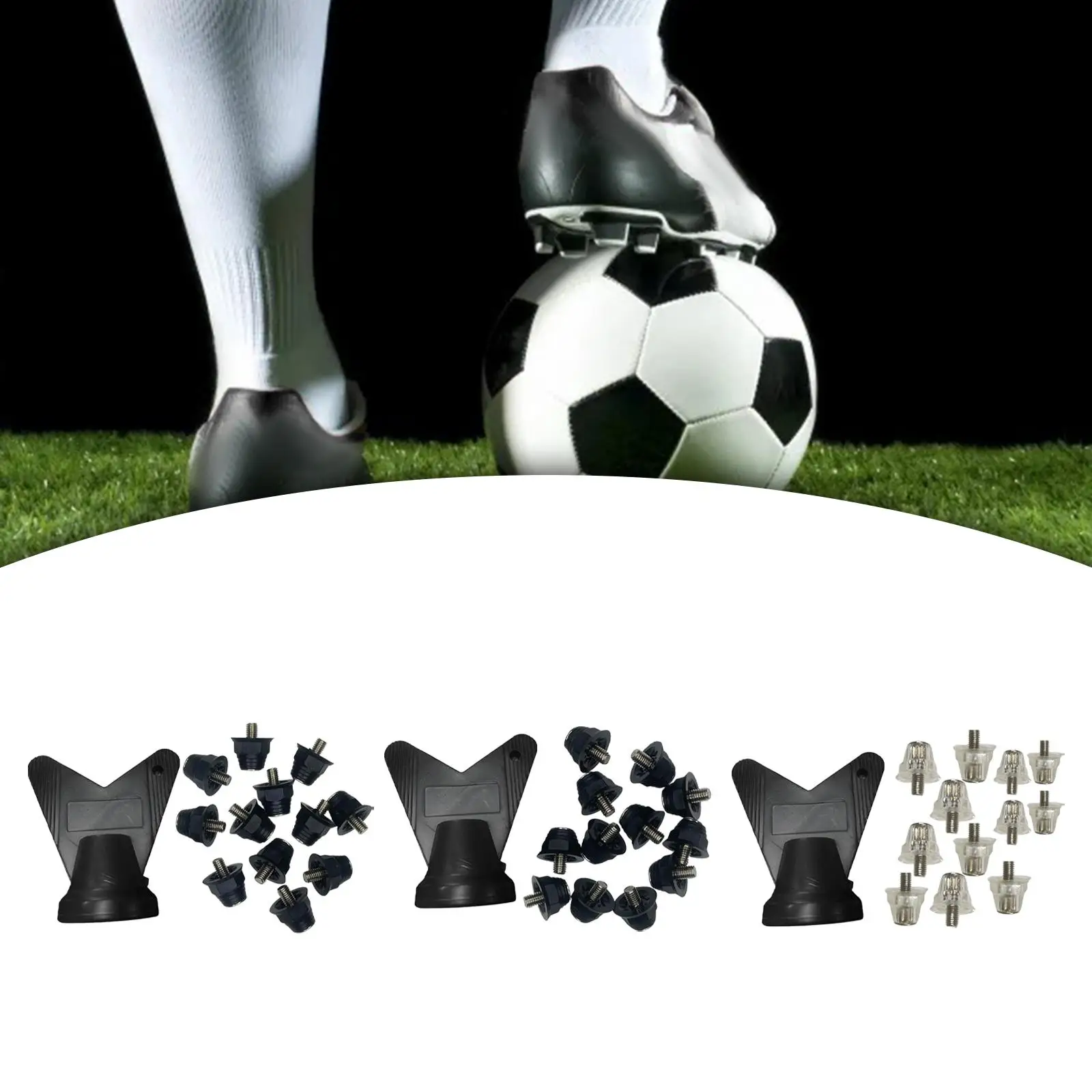 12Pcs Track Shoes Accessories Football Boot Studs for Indoor Outdoor Sports