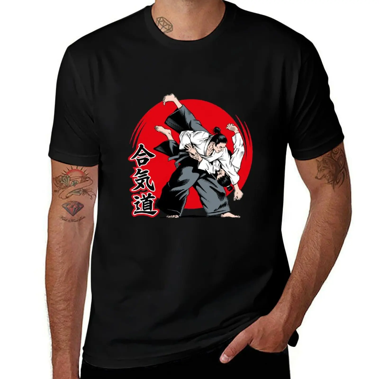 

aikido T-Shirt cotton t shirt pack anime t shirts for man man t shirts graphic T-shirt