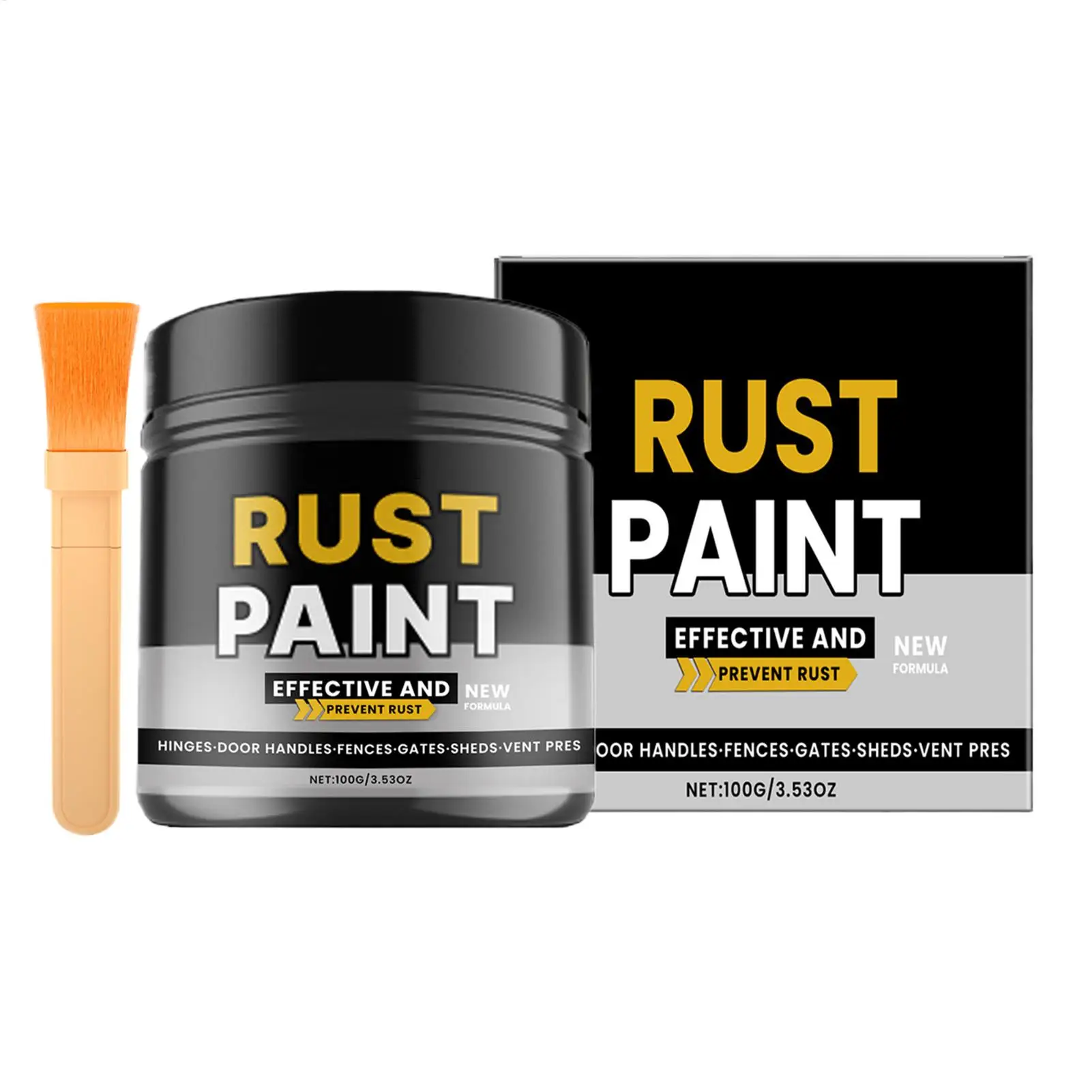 Rust Converter Quick-Dry Water-Baseds Rustproof Agent 100g Anti Rust Reformer Metal For Truck Trailer Automotive Sedan SUV Car