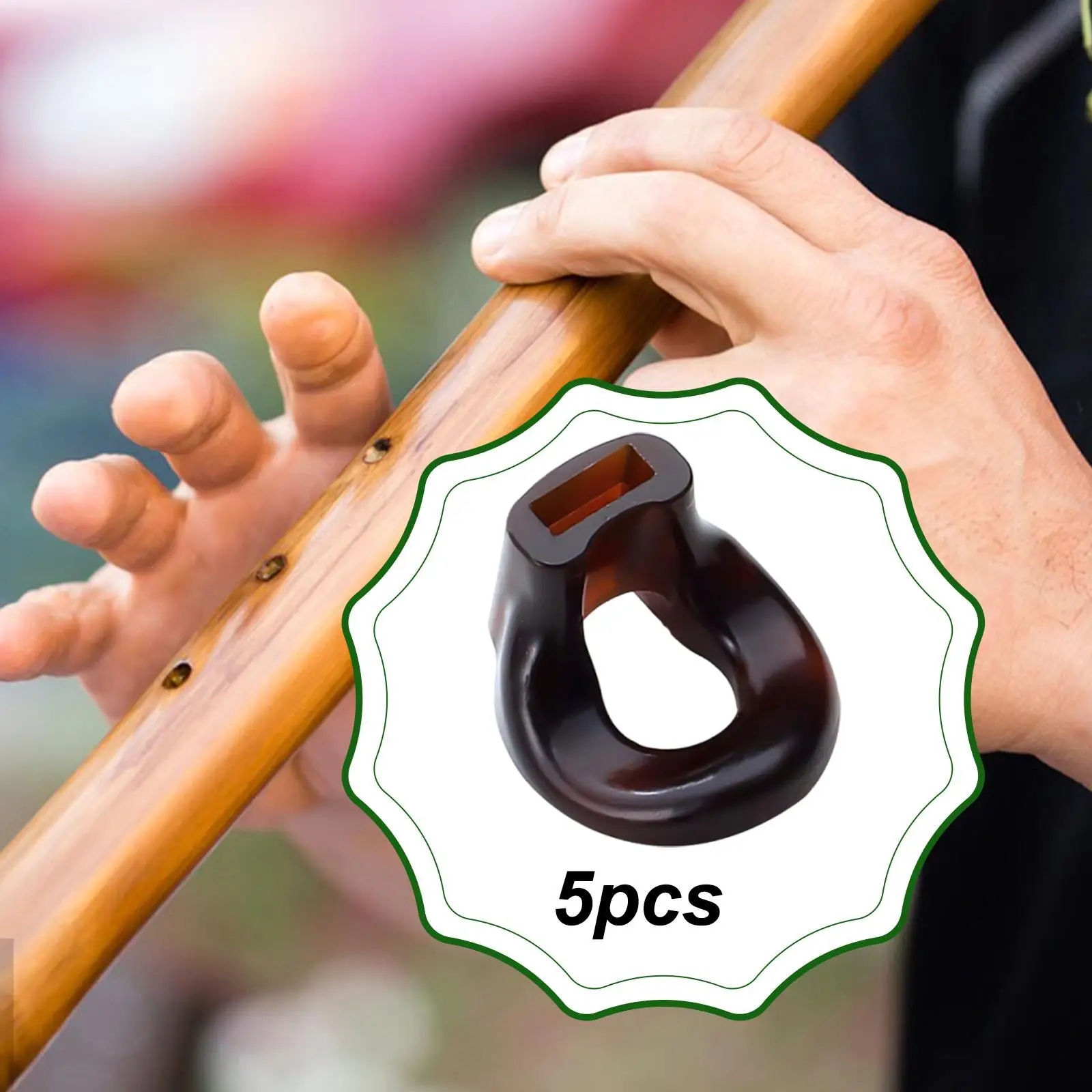 Flute Mouthpiece ABS Plastic Blowing Aid Musical Flute Head Replacement Woodwind Accessory for Beginner Training