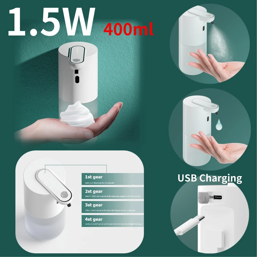 Touchless Automatic Sensor Soap Dispenser Foam Smart Infrared Hand Sanitizer
