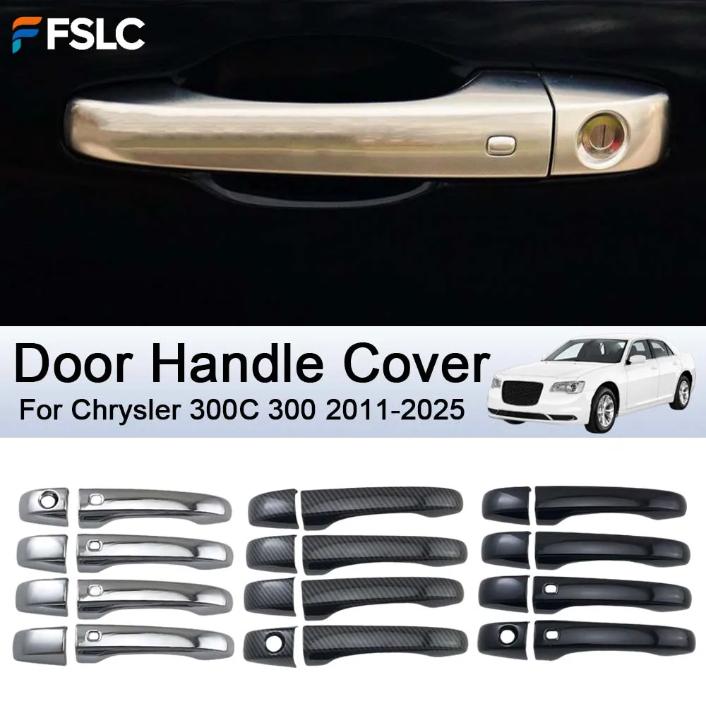 

Car Decoration Door Handle Cover For Chrysler 300C 300 2011-2025 Car Styling Exterior Stickers Upgrade Modify A Car