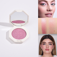 FB Highlighter Diamond bomb 3D Pink face & body Shimmering Highlighter Makeup Palette Smooth Glitter Contouring Powder