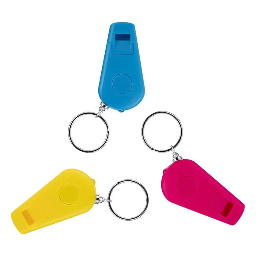 Whistle Keychain With LED Light lighting Flashlight Camping Hiking Travel Backpack Emergency Backup Stair Key Chain Lights