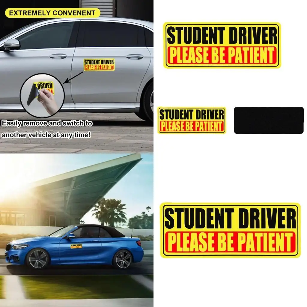 

31BC Reflective New Driver Bumper Stickers Safety Labels For Trucks And