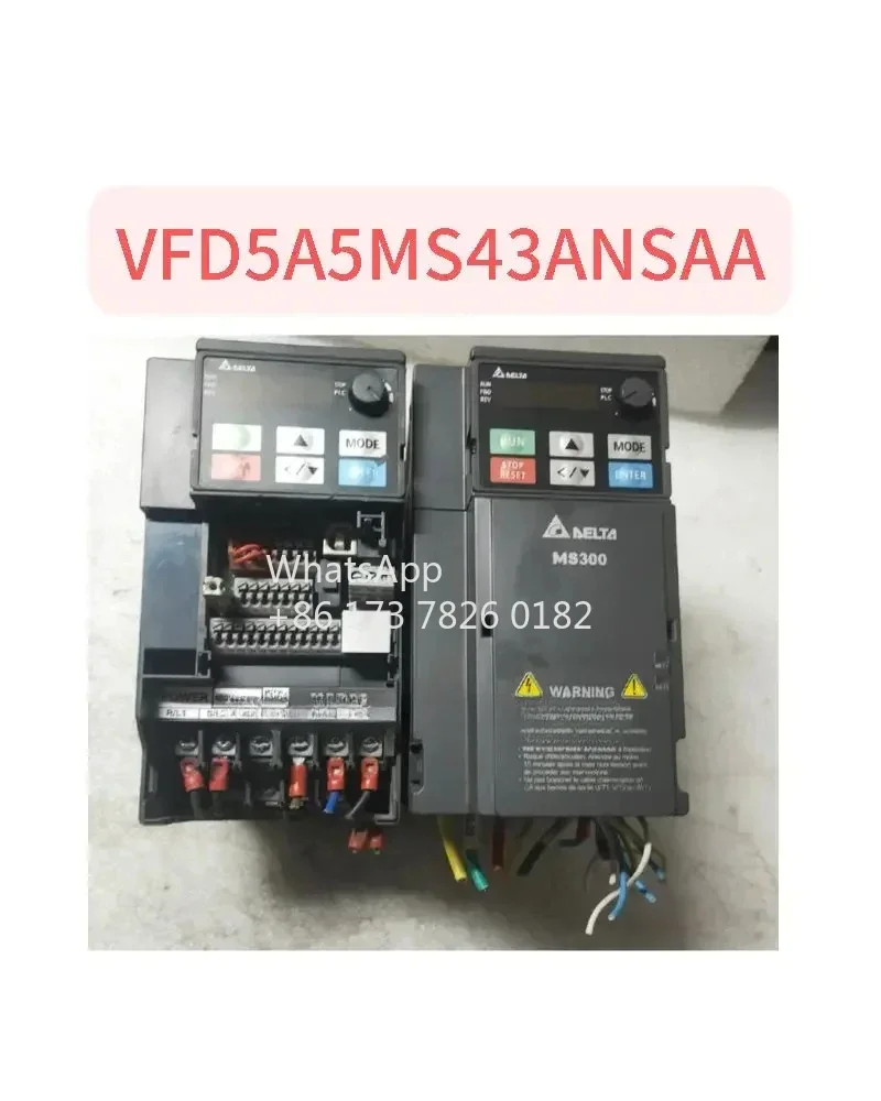

Used VFD5A5MS43ANSAA inverter MS300 3-phase input 2.2KW, test function normal