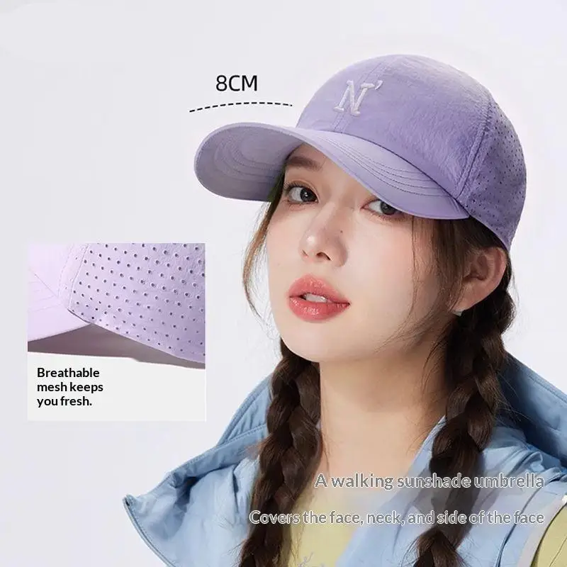 Breathable Mesh Baseball Cap UPF 50 UV Protection Ultra Lightweight Water Resistant for Light Rain Outdoor Activities