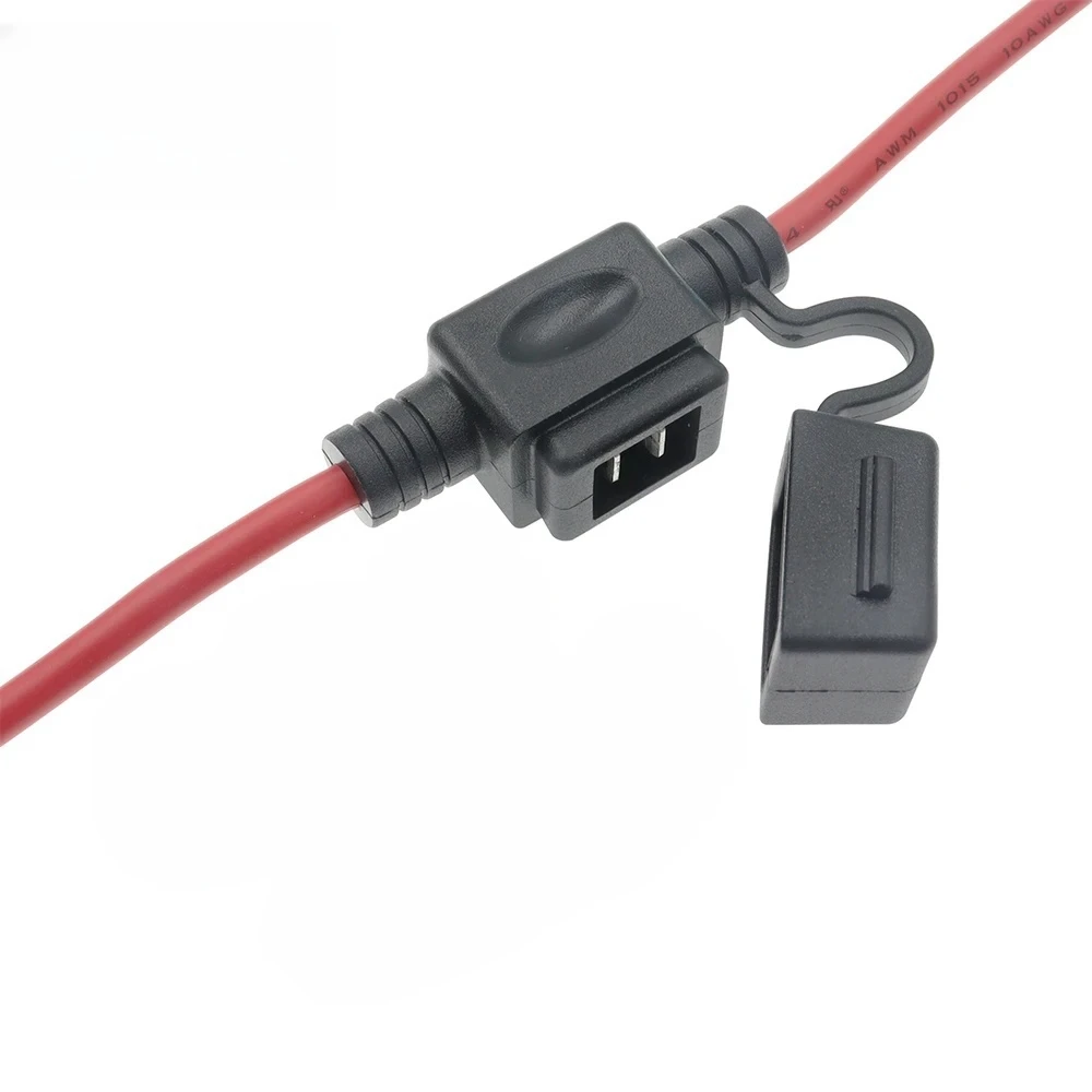 Wasserdichter quadratischer Sicherungshalter für Autos, 32V, lange Sicherungsanschlüsse, 12AWG, 10AWG, 8AWG, Mini-Quadrat-Sicherungskasten, JCASE, wasserdichte Sicherungsdose – Detail 1