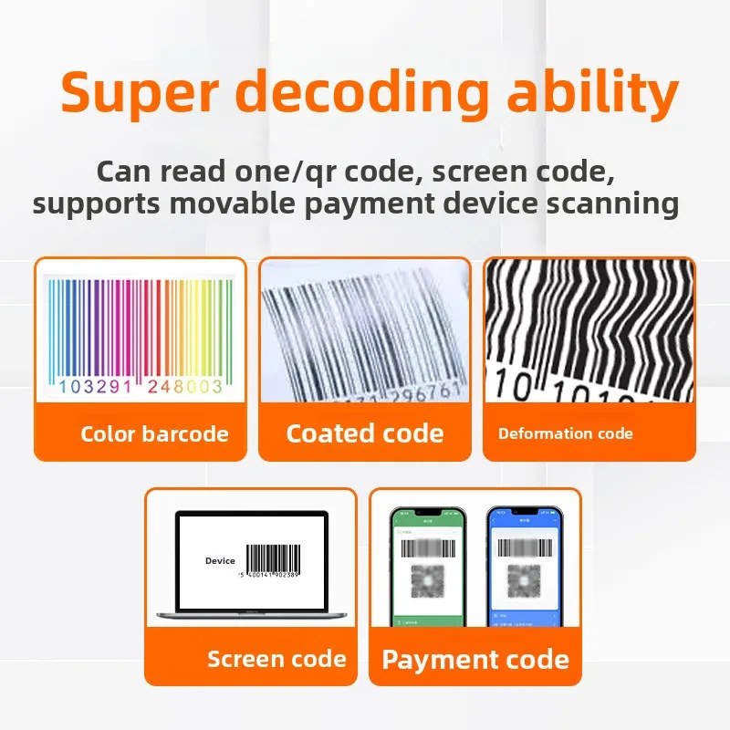 Eindimensionaler Code, Supermarkt, Convenience-Store, Registrierkasse, Scannen, Express-Logistik, Barcode, QR-Code, Scan-Ausrüstung