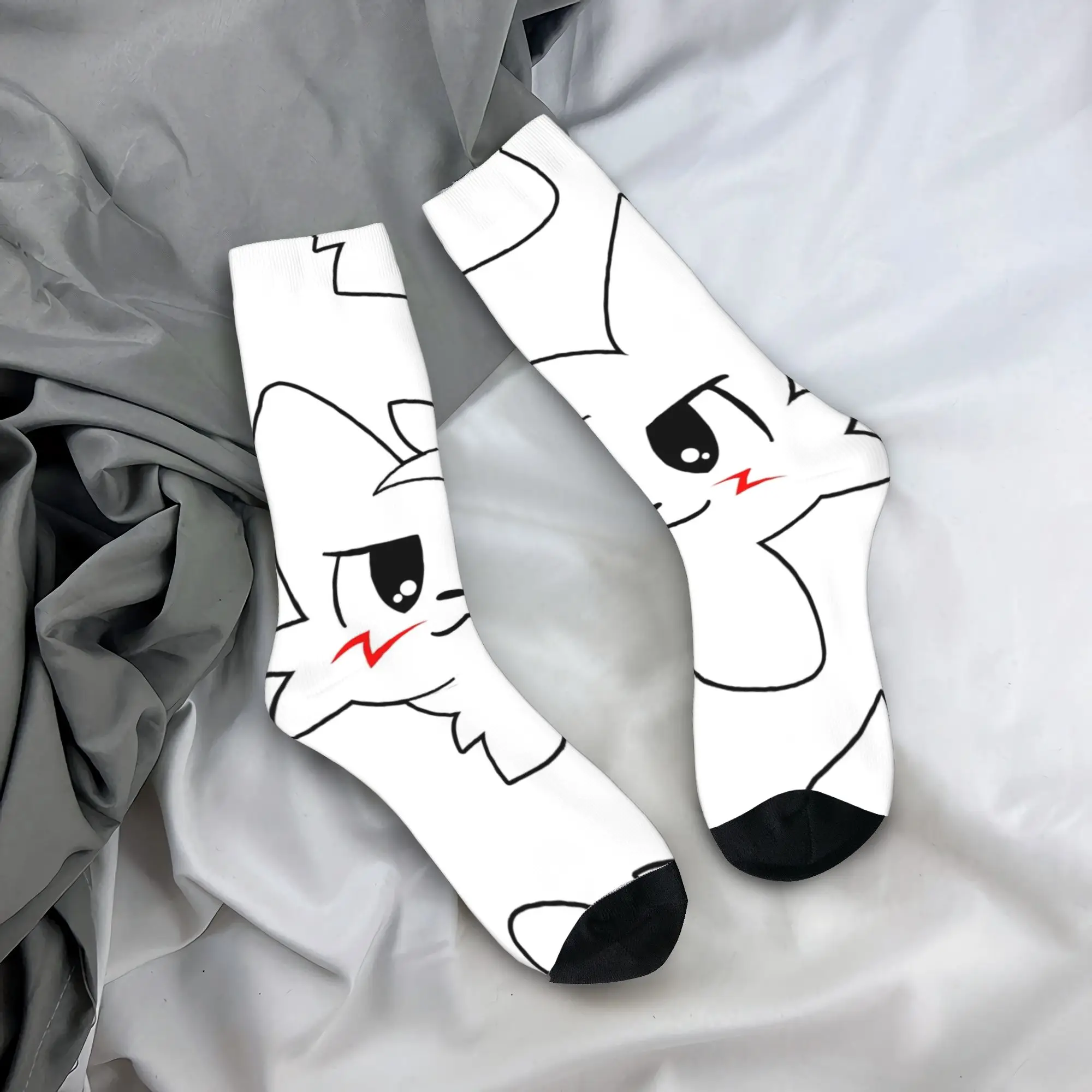 

Autumn Winter Fashion Unisex Boykisser Silly Cat Cartoon Socks Non-slip Football Socks