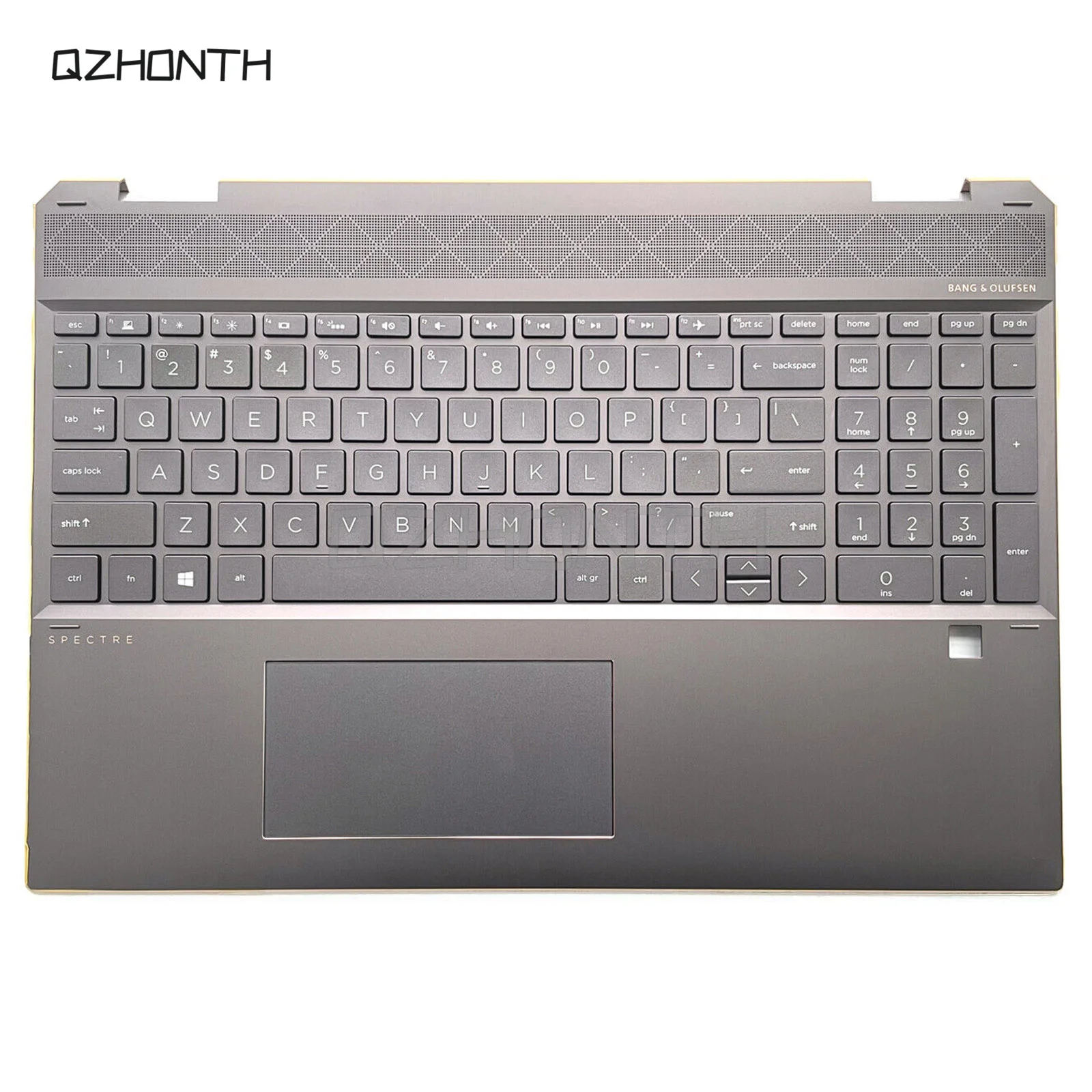 

New For HP Spectre 15-DF Palmrest Upper Case w/ US Backlit Keyboard 4AX38TATP60 15.6"