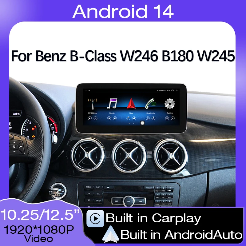 

Android 14 8G+64G 8 core For Mercedes Benz B Class W245 W246 Auto Video Car Multimedia Player Stereo Screen Carplay GPS Navi 4G