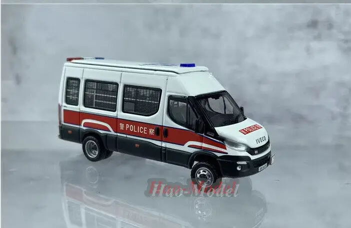 Car Model Alloy Diecast Simulation Brinquedos para Meninos, Iveco Hong Kong Patrol #21, Presentes de Aniversário, Hobby Display Ornamentos, Minúsculo 1:76