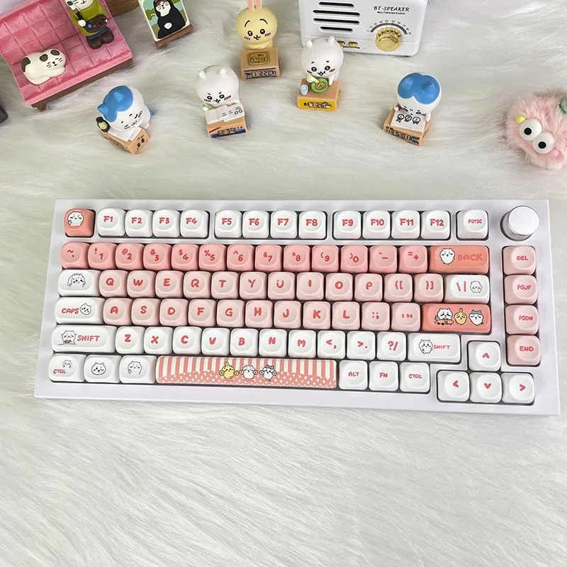 

Набор кейкапов Chiikawa Hachiware Usagi Kawaii: Аниме-стиль, модный тренд, ощущение роскоши, девичье сердце, милые персонажи Моа Хайт