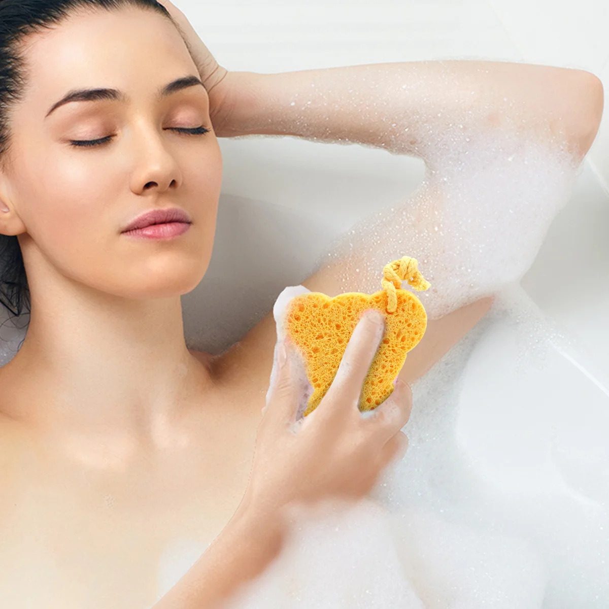 3 pcs Bani Spongya Kaparóvas Akasztás facial Szanálás sponges számára arcát Természetes Gyúró Kisded