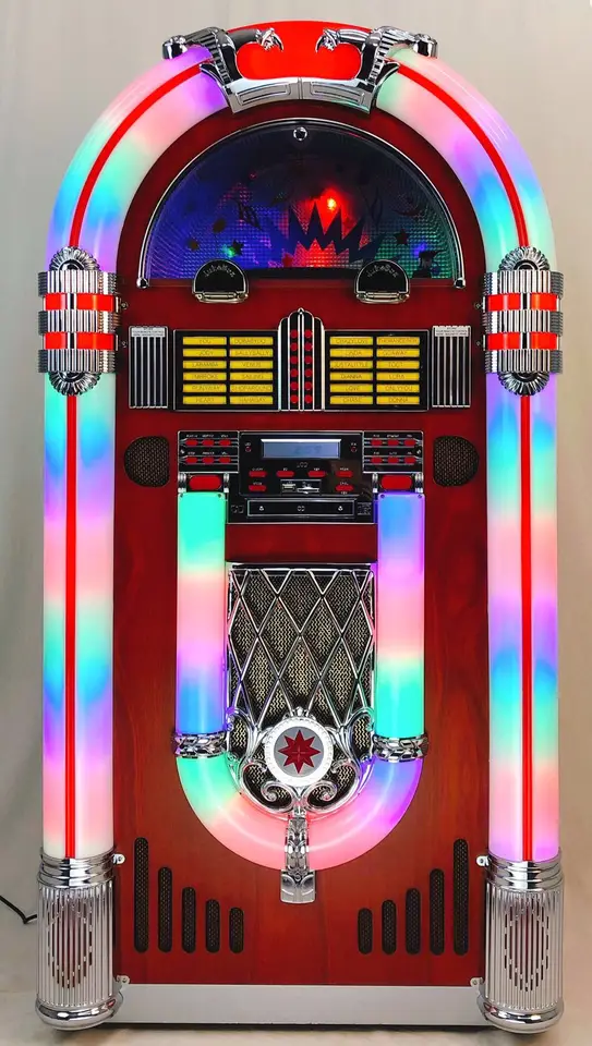 American Retro Style Digital Jukebox for Bluetooth USB SD Card