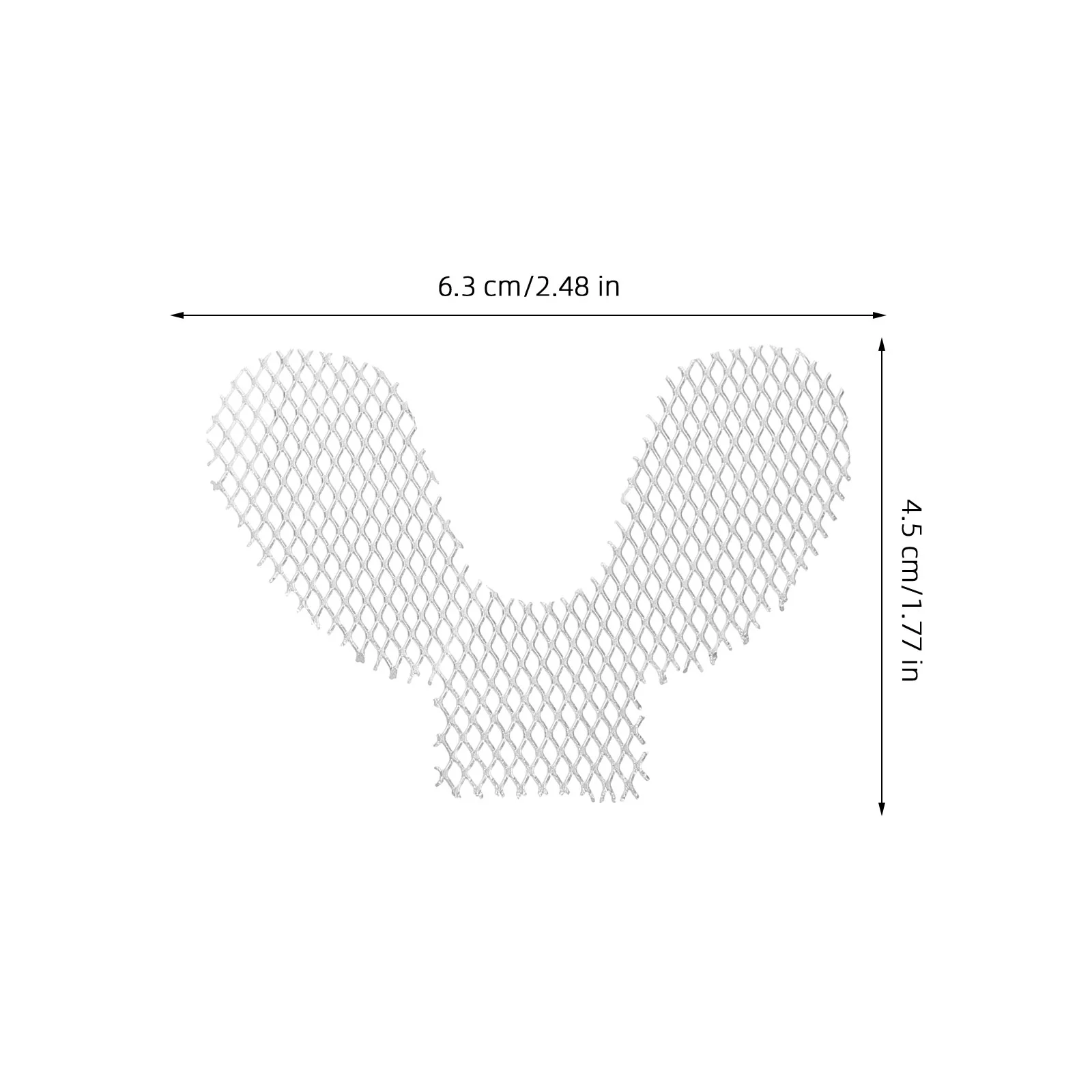 Rede de reforço de malha de metal para dentadura, 4 pares, dentes orais, superior, aço inoxidável, fornecimento de cuidados perfurado