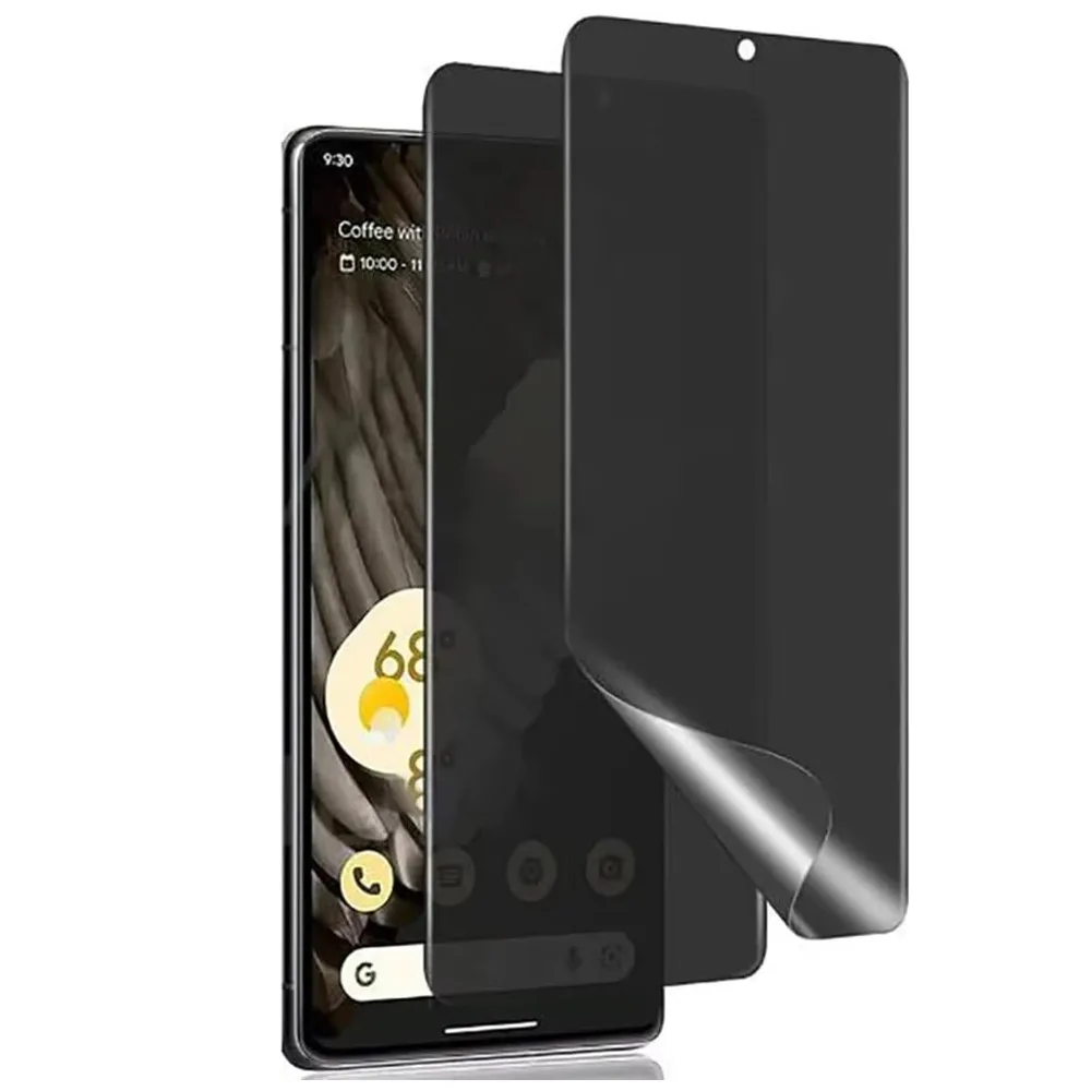 2 STKS Matte Privacy Screen Protector voor Google Pixel 9 Pro XL 8 Anit-Spy Anti-gluren Niet-breekbare Flexibele TPU Beschermfolie