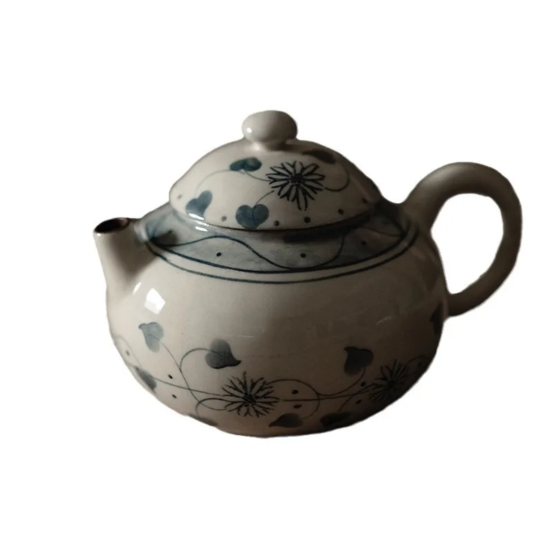 Fanyu Jingdezhen Hand-Painted Floral Pattern "Empty Dream"  High-End Household Blue-And-White Ceramic Tea Set Hand-Held