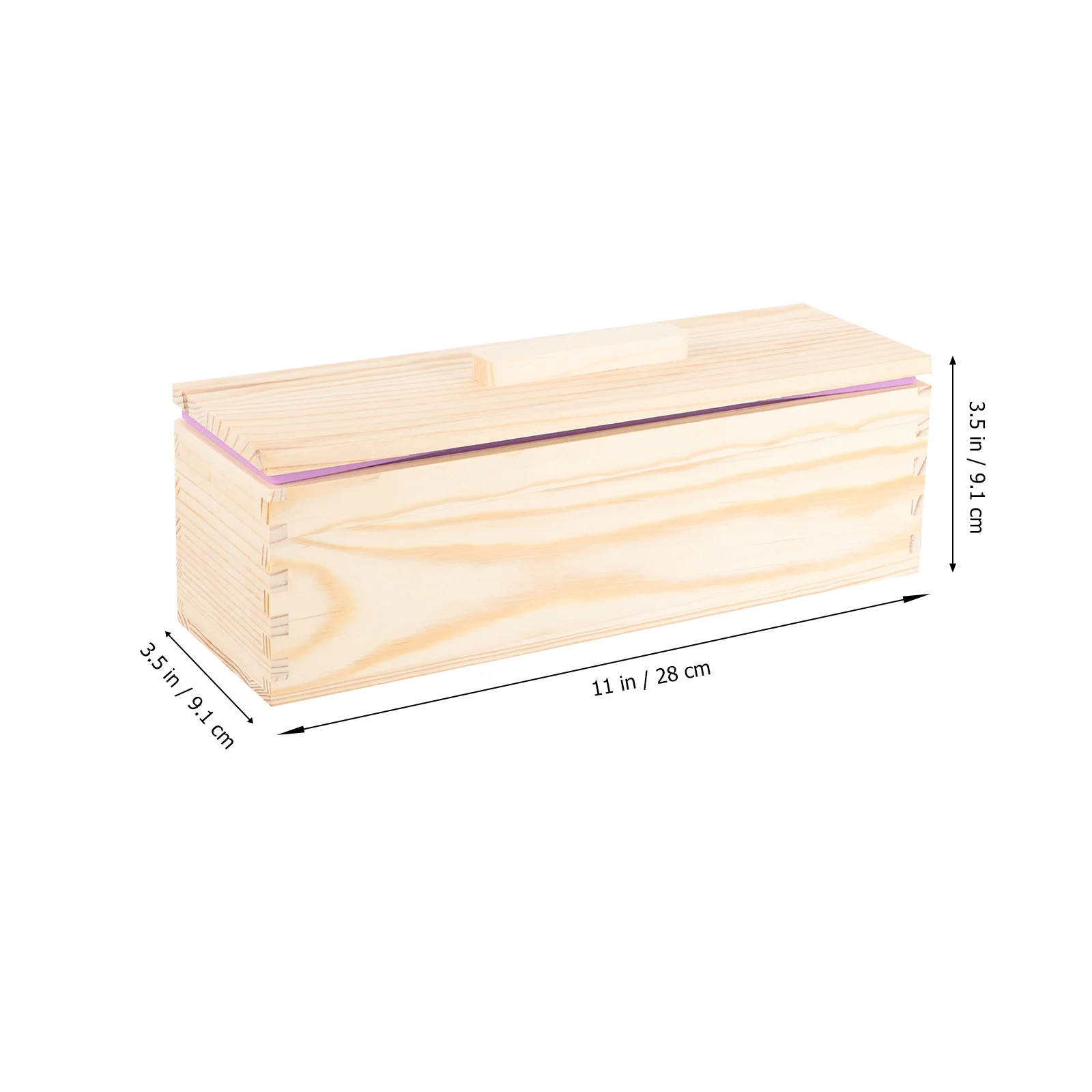 

1 Set Wooden Toast Mold With Handle Non-Stick Reusable Baking Tool For Bread Loaf Cake Kitchen Gadget Heat-Resistant Practical