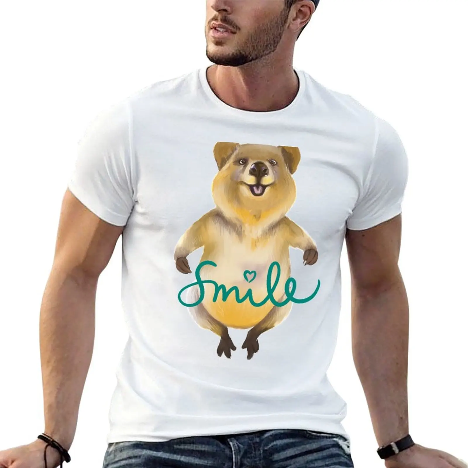 

Don’t worry Be Happy (as a quokka) T-Shirt essential t shirt man t shirts high quality luxury brand T-Shirt