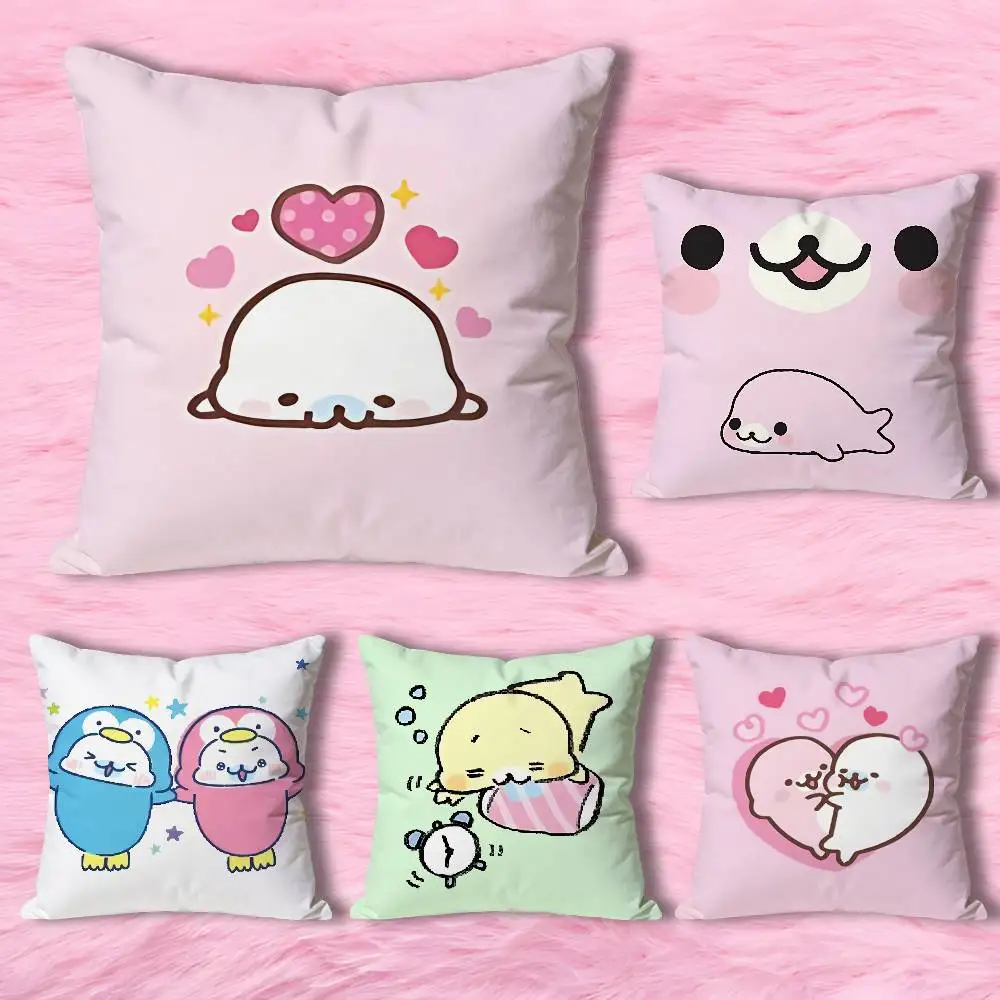 

Kawaii M-Mamegomas Cute Baby Various Sizes Square Pillow Case For Car Home Bedchamber Decor Custom Valentine gift