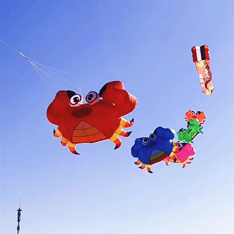 Free shipping Crab Kites pendant shows flying kites nylon fabric cometa grande de viento linha de pipa outdoor game flying toys