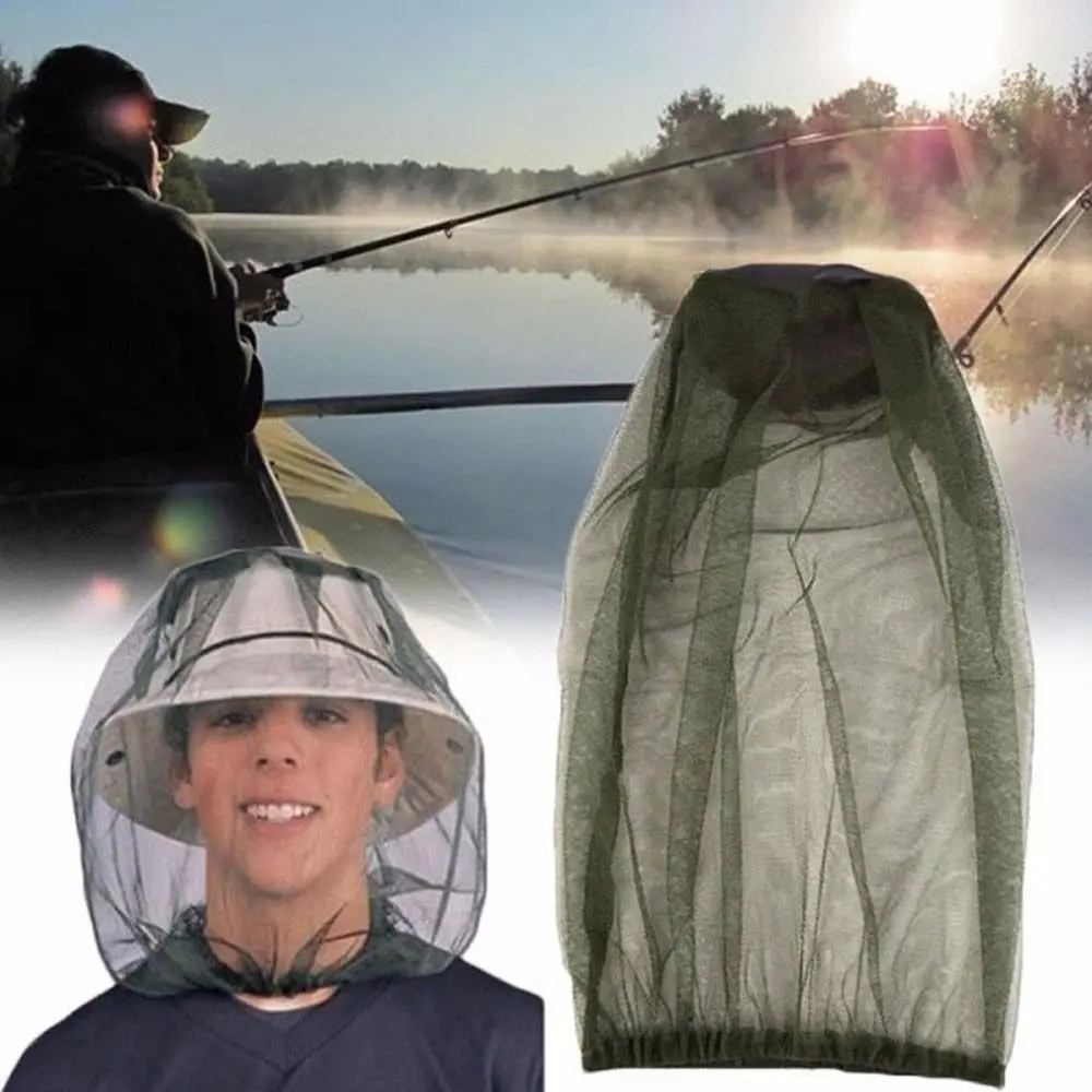 Bee Keeping Anti-mosquito Insect Travel Camping Equipment Mosquito Net Head Cover Face Protector Fishing Cap Mesh Hat view 2