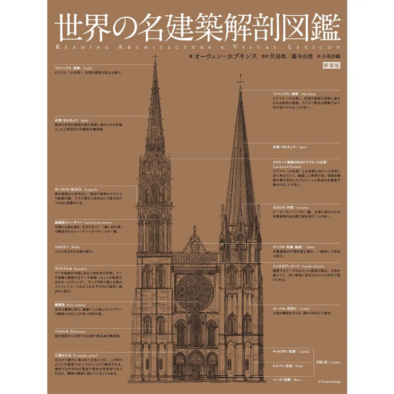 

Новое издание всемирностей, самый известный архитектурный анатомический атлас Оуэн Хопкинс, знанняяledge 9784767829081, книга